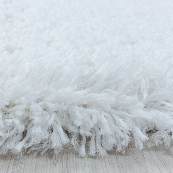 Bílý běhoun 80x250 cm Fluffy – Ayyildiz Carpets