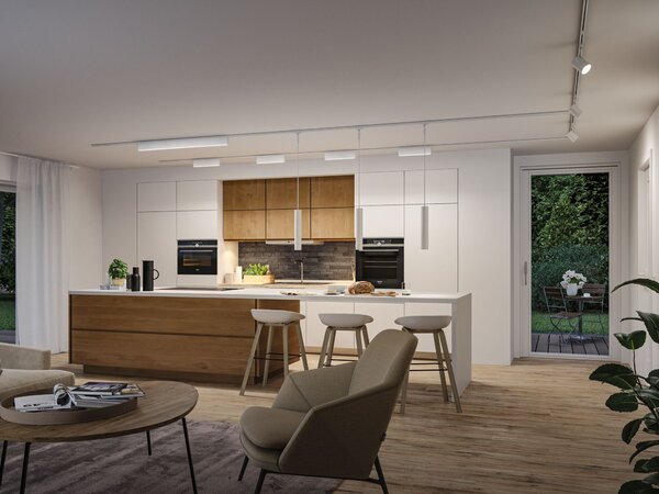 Paulmann 95707 Ceris, lineární panel pro Urail system, 9,5W LED 3000K, tříkrokové stmívání, signální bílá
