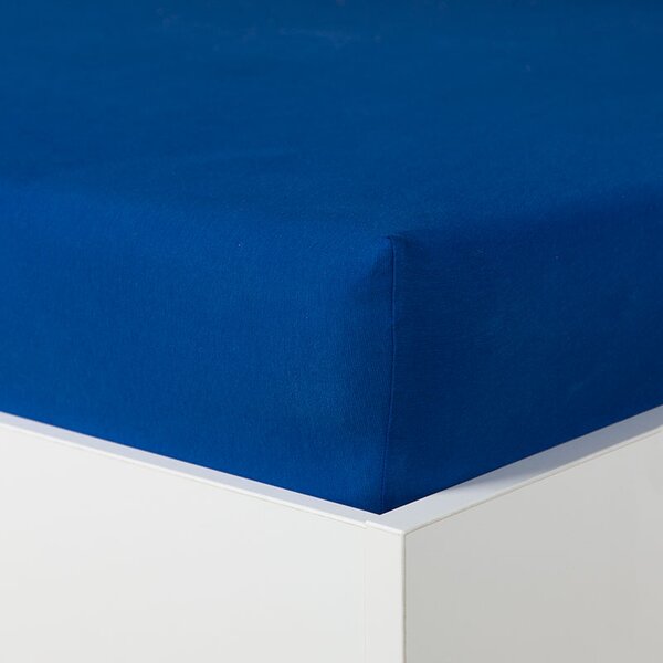 Napínací prostěradlo MAKO JERSEY s elastanem královská modrá Velikost: 90-100x200-220 cm