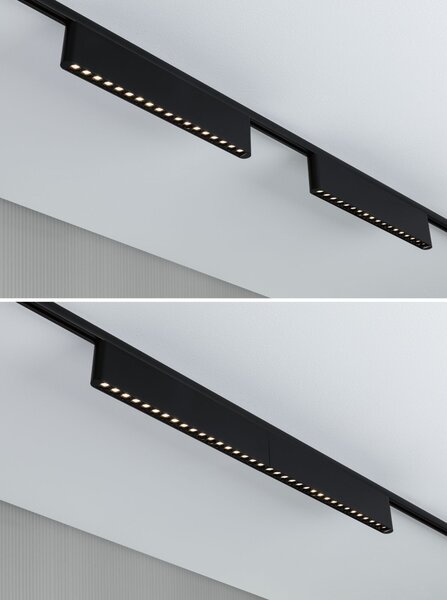 Paulmann 95715 Zelos, lineární panel pro Urail system, 10W LED 3000K, tříkrokové stmívání, matná černá