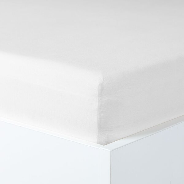 Napínací prostěradlo MAKO JERSEY s elastanem bílá Velikost: 90-100x200-220 cm