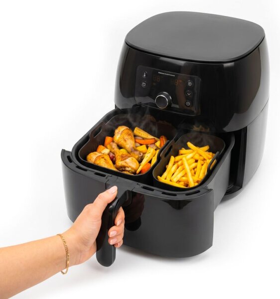 Silikonová forma do horkovzdušné fritézy 2ks SPRINGOS KI0187 černá