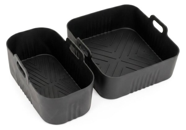 Silikonová forma do horkovzdušné fritézy 2ks SPRINGOS KI0187 černá