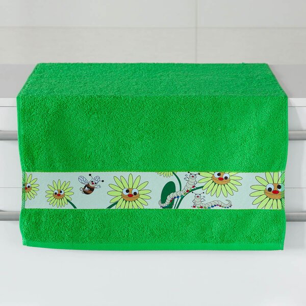 Dětský ručník Veba NORA Stonožka tisk zelená Velikost: 50x100 cm