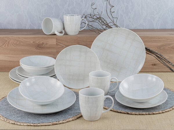 KOMBINOVANÁ SOUPRAVA, 16dílné, porcelán Creatable - Online Only nádobí, Online Only