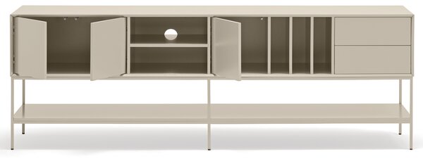Krémový TV stolek Teulat Platt 220 x 45 cm