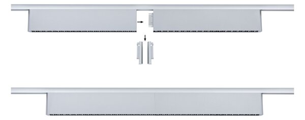 Paulmann 95717 Zelos, lineární panel pro Urail system, 10W LED 3000K, tříkrokové stmívání, matný chrom