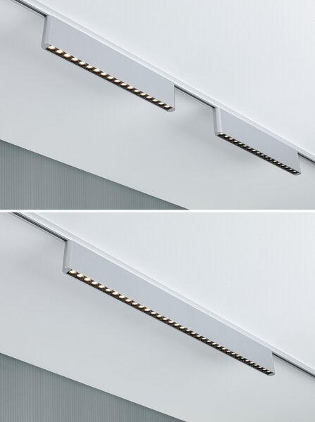 Paulmann 95717 Zelos, lineární panel pro Urail system, 10W LED 3000K, tříkrokové stmívání, matný chrom