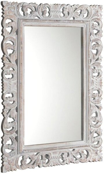 Sapho SCULE zrcadlo ve vyřezávaném rámu 80x120cm, bílá