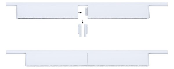 Paulmann 95714 Zelos, lineární panel pro Urail system, 10W LED 4000K, tříkrokové stmívání, signální bílá