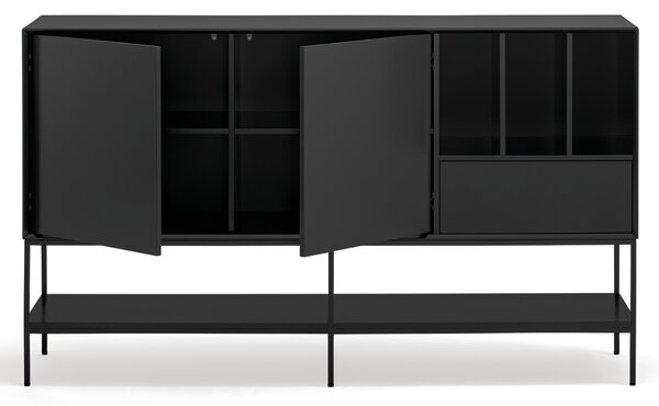 Černá komoda Teulat Platt 166 x 45 cm