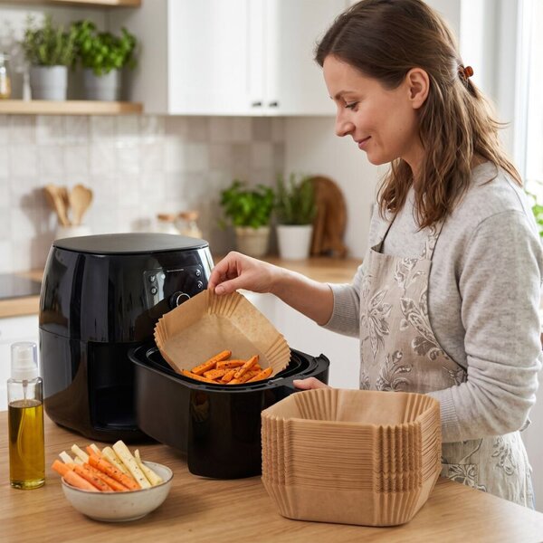 Pečicí papír do horkovzdušné fritézy 300ks SPRINGOS KI0189 hnědý