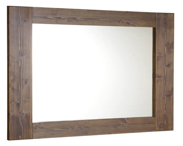 Sapho BRAND zrcadlo v dřevěném rámu 1000x800mm, mořený smrk