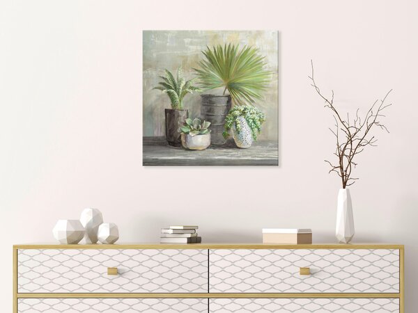 MALBA NA PLÁTNĚ, zátiší, květiny, 55/55 cm Euroart - Obrazy na plátně