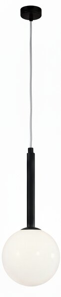 Metal lux 276.520.03 Libra, závěsné svítidlo 1xG9, černá/bílé sklo, průměr 20cm