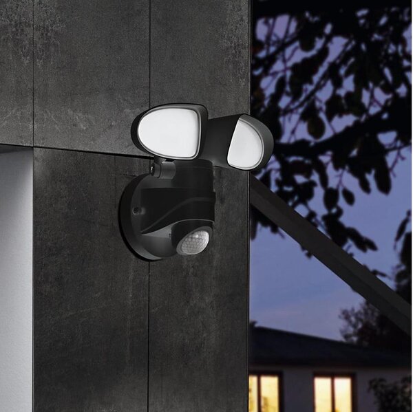 Eglo 98176 - LED Venkovní nástěnné svítidlo se senzorem PAGINO 2xLED/7,5W/230V IP44