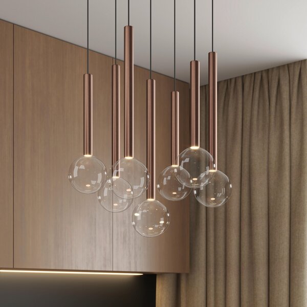 ZÁVĚSNÉ LED SVÍTIDLO, 40/180 cm Dieter Knoll - Závěsná LED svítidla