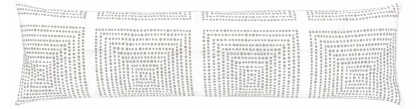LIVARNO home Potah na relaxační polštář z mikrovláknitého saténu, 40 x 145 cm (světle šedá / kostka) (100351308002)