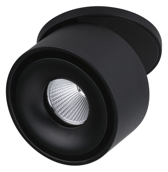Paulmann 93370 Spircle, černá zápustná bodovka, 8W LED 3000K, prům. 7,8cm