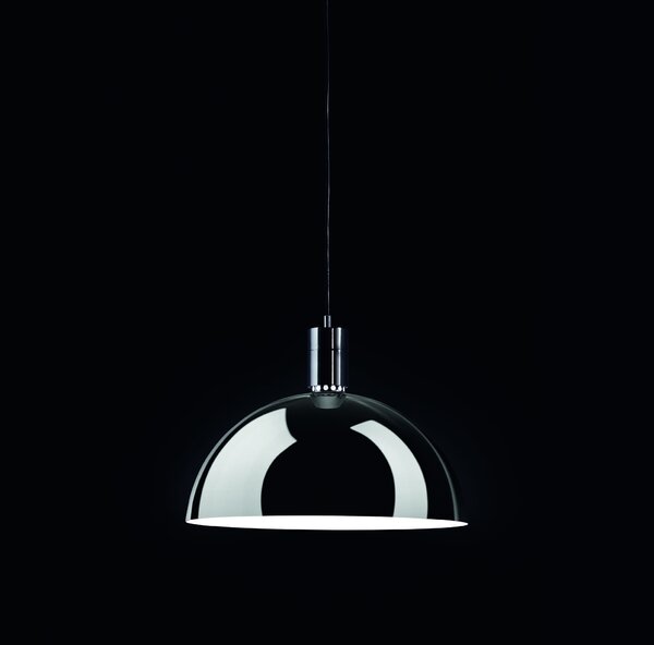 Nemo AM4Z, závěsné svítidlo s pochromovaným stínidlem, 1x250W E27, prům. 45cm