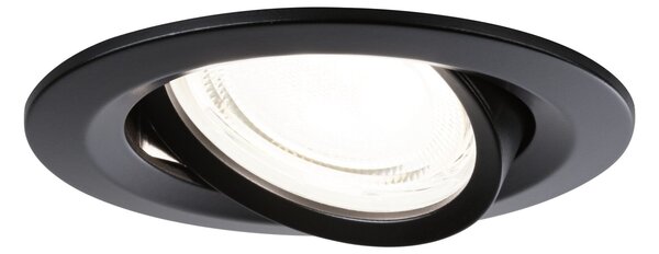 Paulmann 92457 LED Nova Coin, set zápustných bodovek, černá, 3x2.8W 4000K, průměr 8,4 cm