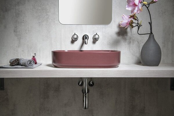 Isvea Infinity umyvadlo 55x36 cm oválné na pult matný 10NF65055-2R