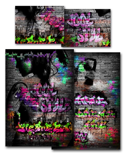 Povlečení Veba GEON tisk Graffiti Art Velikost: 140x200 cm + 70x90 cm