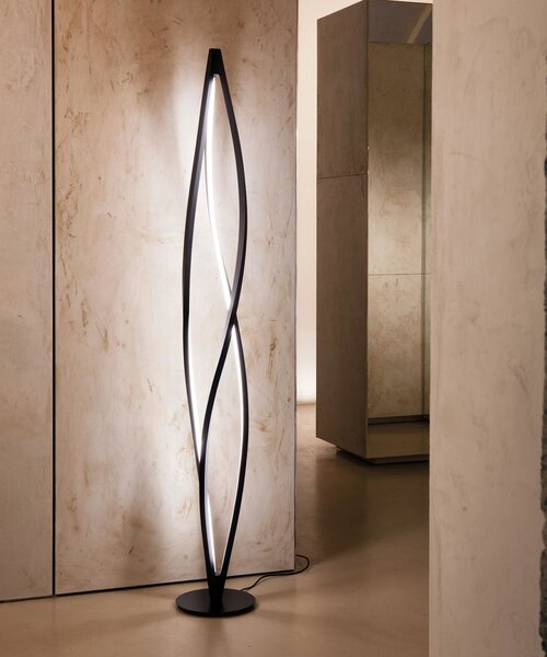 Nemo In The Wind Floor, černá stojací lampa se stmívačem, LED 58W 2700K, výška 183cm
