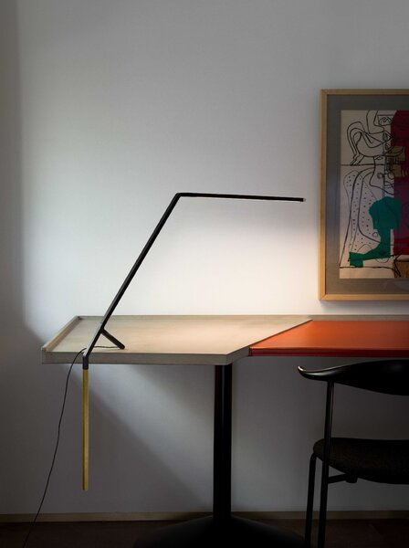 Nemo Bird, černá designová stolní lampa, 10W LED 2700K stmívatelná, výška 86cm