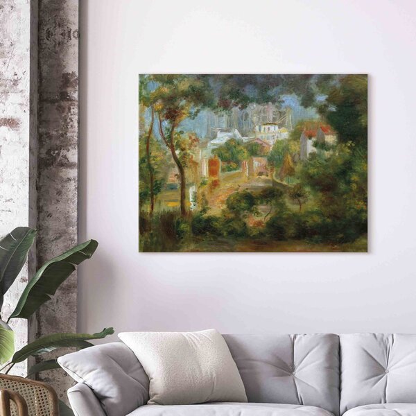 Reprodukce obrazu Landscape with view of Sacre Coeur, Paris