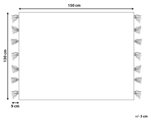 Deka SENBUK 130 x 150 cm Pestrá