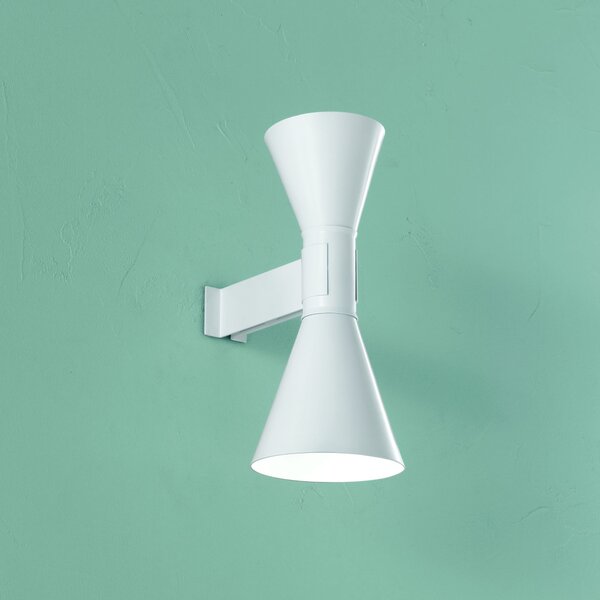 Nemo Lampe de Marseille, šedé nástěnné svítidlo, 2x52W E27, výška 40cm