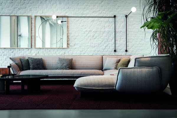 Nemo Potence Pivotance, černá designová nástěnná lampa se stmívačem, 8W E27, délka 200cm