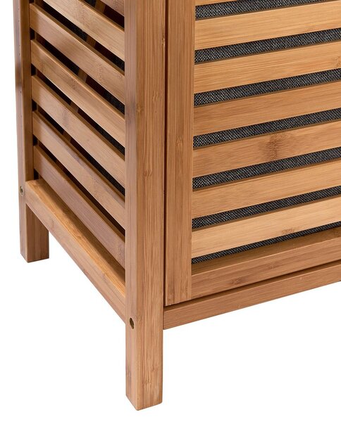 BIG BAMBOO Regál s košem na prádlo