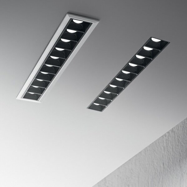 LIKA FI5 TRIM stropní zápustné svítidlo 12W 1200lm 3000K IP20, bílo-černé