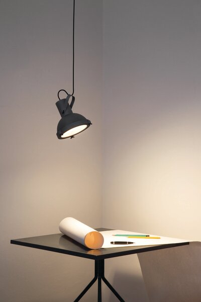 Nemo Projecteur 165 pendant, industriální závěsné svítidlo, 1x23W E27, moka, prům 17cm