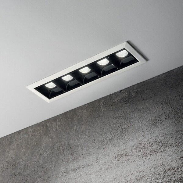 LIKA FI5 TRIM stropní zápustné svítidlo 12W 1200lm 3000K IP20, bílo-černé