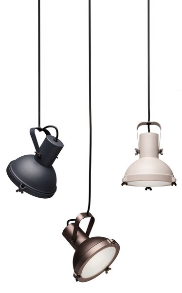 Nemo Projecteur 165 pendant, industriální závěsné svítidlo, 1x23W E27, moka, prům 17cm