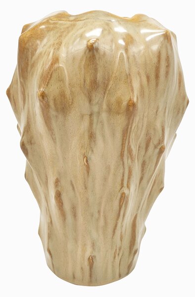 PRESENT TIME Sada 3 ks Hnědá keramická váza Flora malá ∅ 16 × 23,5 cm