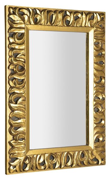 Sapho ZEEGRAS zrcadlo ve vyřezávaném rámu 70x100cm, zlatá