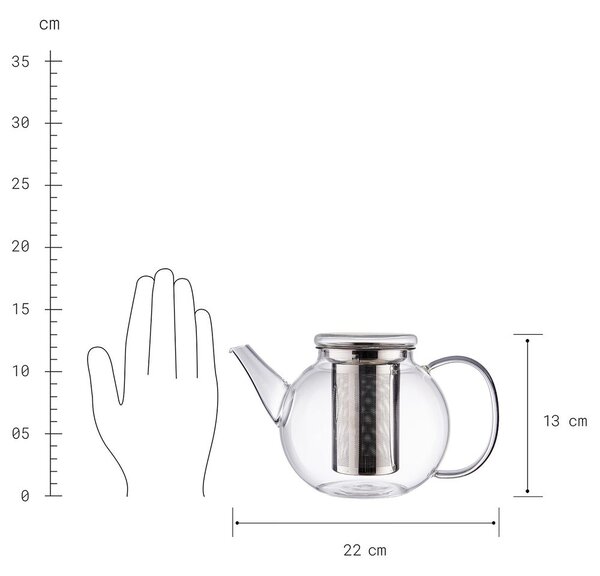 TEA TIME Konvice na čaj 1,2 l