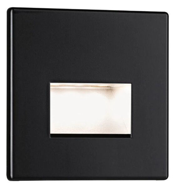 Paulmann LED zápustné svítidlo EDGE Quadro, 8x8cm, 1,2W, 230V, 2700K Barva: Matná černá