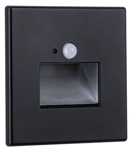 Paulmann LED zápustné svítidlo EDGE Quadro, 8x8cm, 1,2W, 230V, 2700K s čidlem Barva: Černá