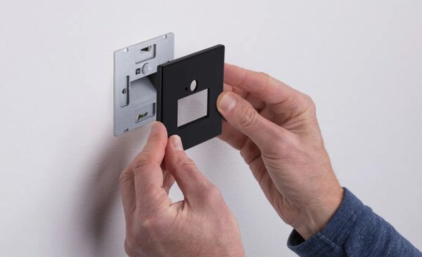 Paulmann LED zápustné svítidlo EDGE Quadro, 8x8cm, 1,2W, 230V, 2700K s čidlem Barva: Černá