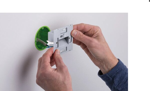 Paulmann LED zápustné svítidlo EDGE Quadro, 8x8cm, 1,2W, 230V, 2700K s čidlem Barva: Černá