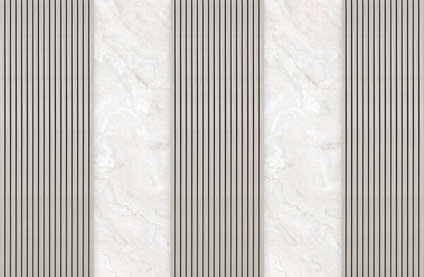 Fototapety Dřevěné lamely s mramorem, Fototapety abstraktní, u97465 : uwalls.cz