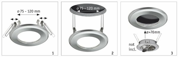 Paulmann adaptér pro zapuštěná svítidla s vnějším Ø 76 mm bílý 925.05 p92505