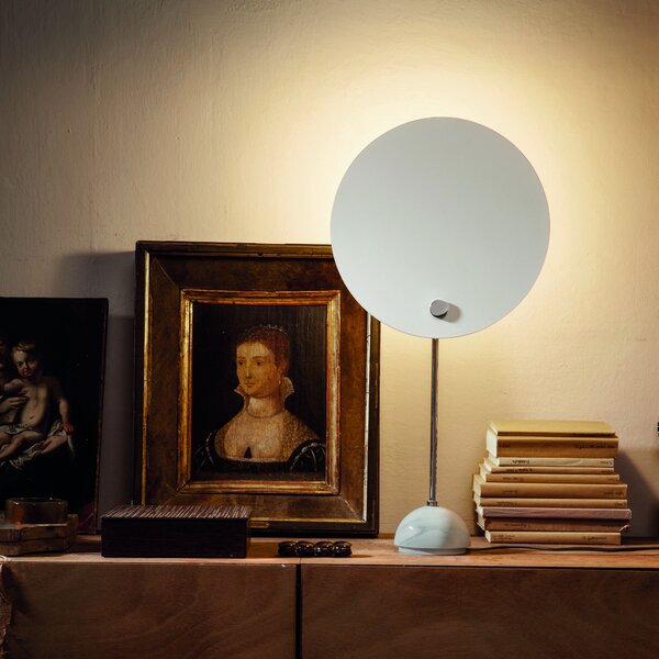 Nemo Kuta table, černá nebo bílá stolní lampa, 1x100W E27, výška 60cm