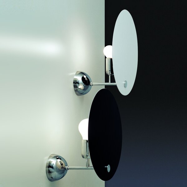 Nemo Kuta wall, černé nebo bílé nástěnné svítidlo, 1x100W E27, průměr 30cm