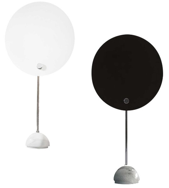 Nemo Kuta table, černá nebo bílá stolní lampa, 1x100W E27, výška 60cm
